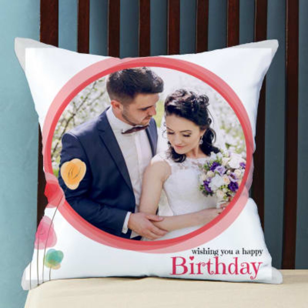 Personalized Wedding Photo Cushion