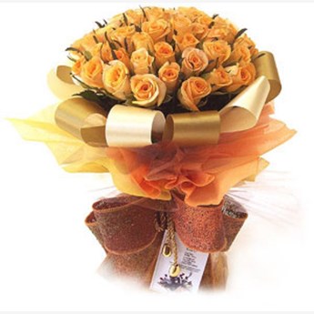 36 Orange Rose Bouquet