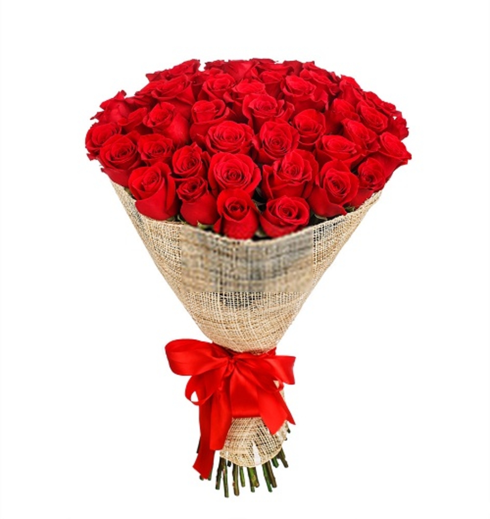 51 Red Roses Flower Bouquet