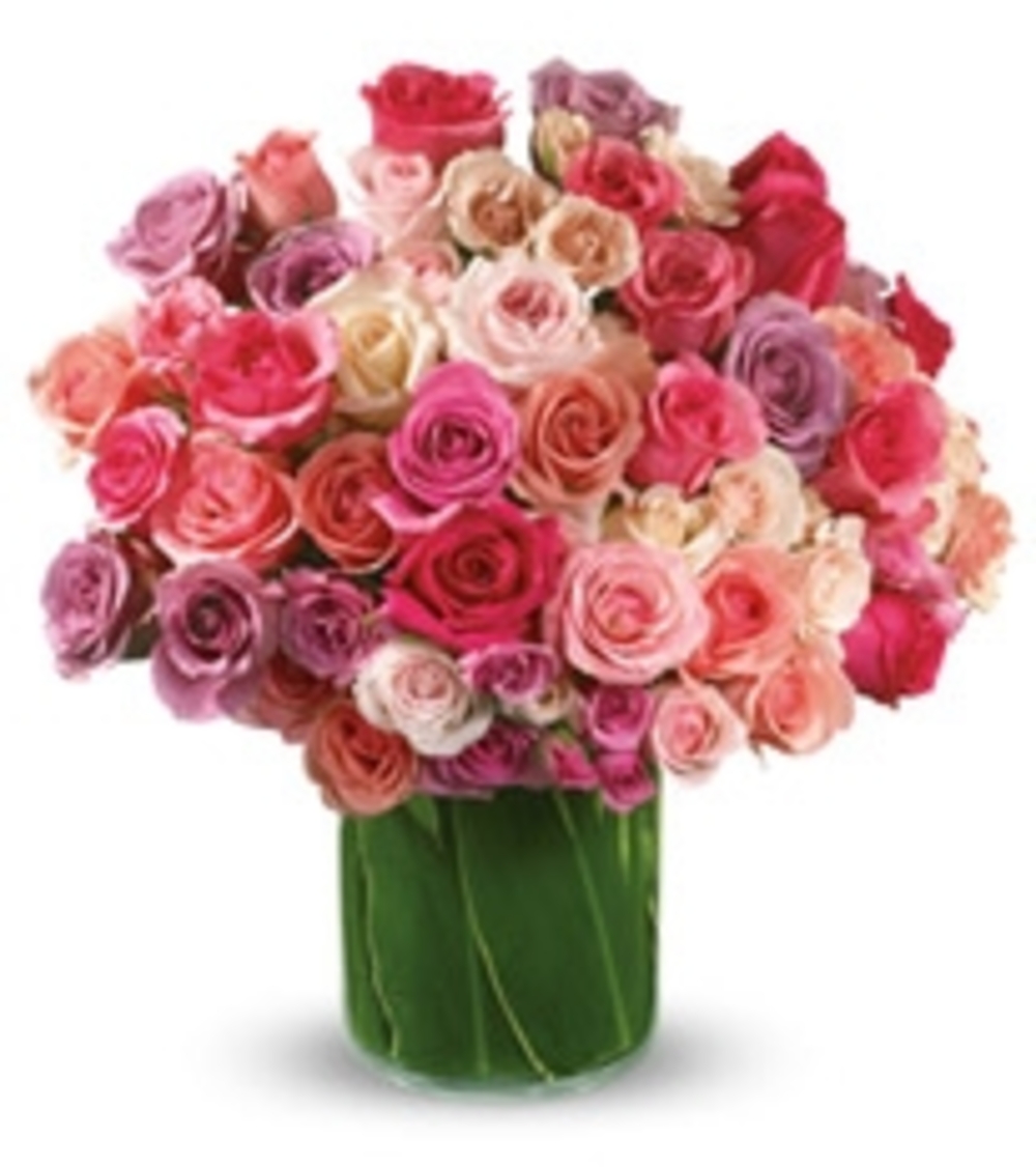 50 Roses Bunch Vase