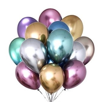 Crazy Multicolor HD Metallic Balloons 