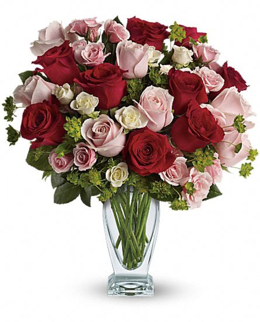 30 Pink & Red Flower Vase