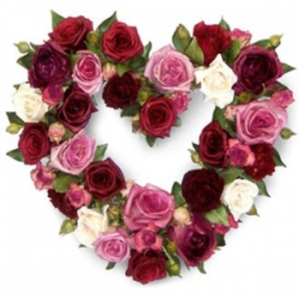 Heart-Shaped Rose Flower Arrangement 