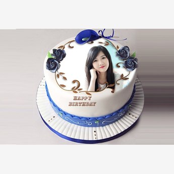Customized Photo Round Cake
