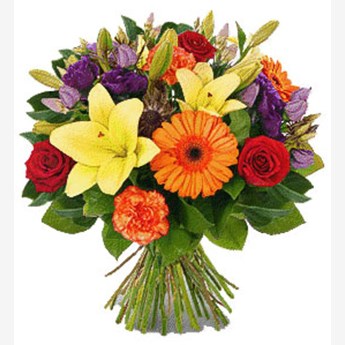 Mixed Color Flower Vase