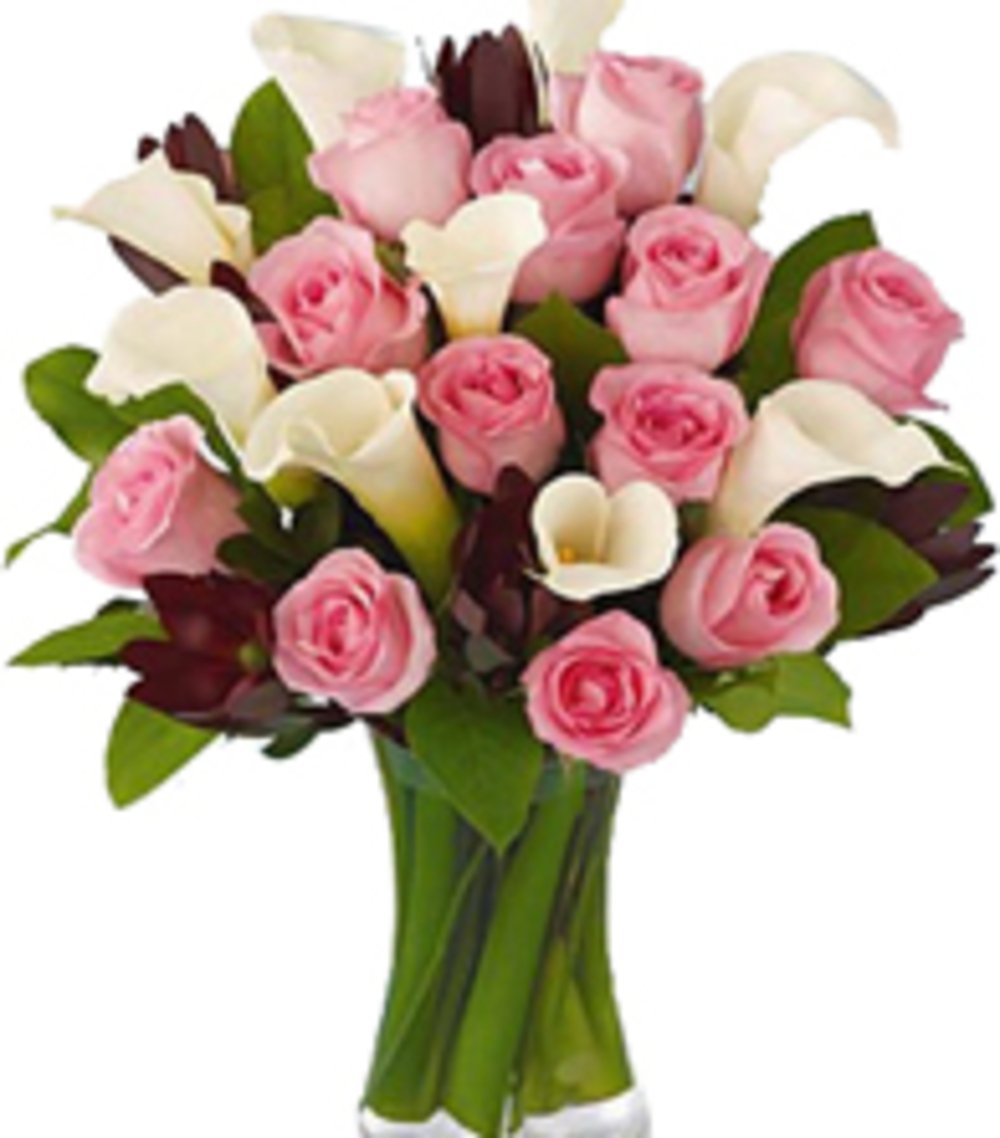 Rose Lily Flower Vase