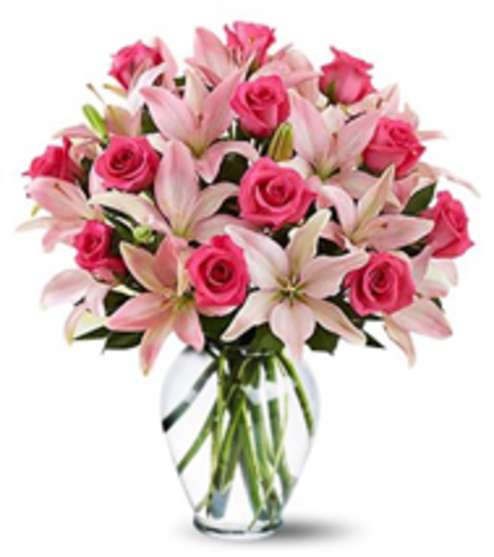 Pink Lily Rose Bouquet