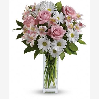 Radiant Flower Arrangement Vase