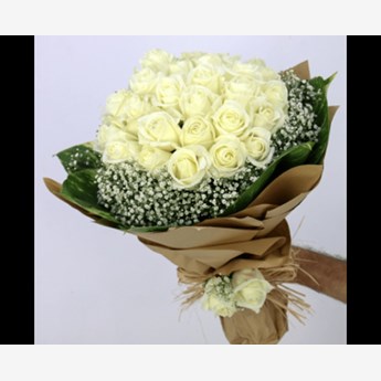 Beautiful White Rose Bouquet