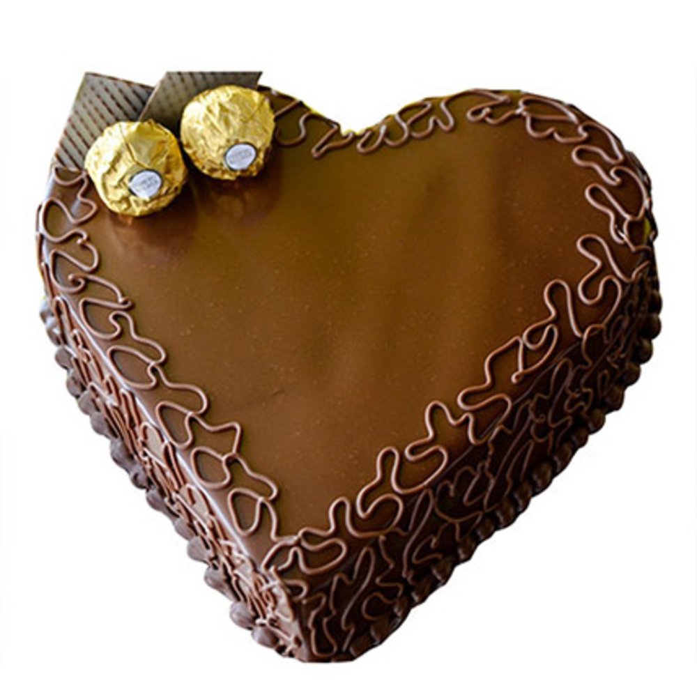 1 kg Heart Chocolate Cake