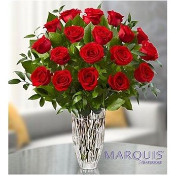 18 Red Roses Vase