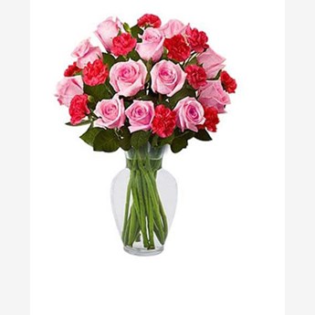Rose Carnation Flower Vase