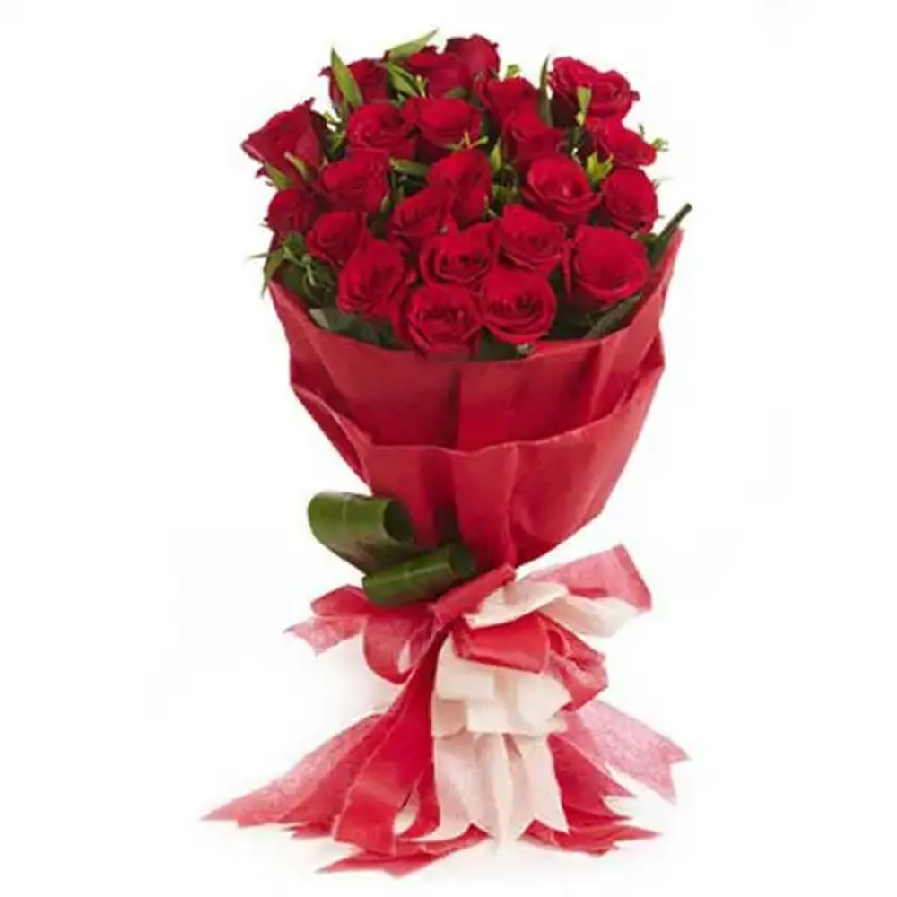 20 Red Roses Hand Bouquet
