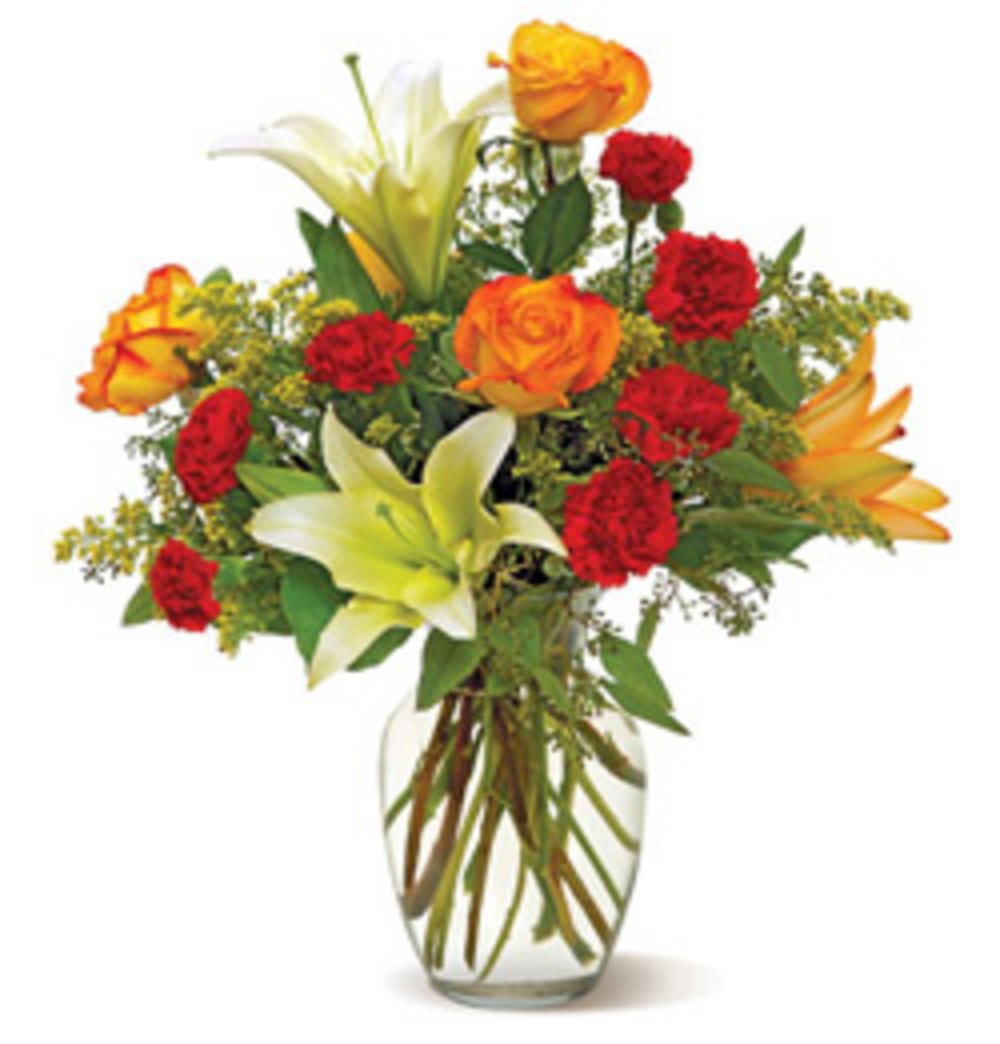 Lovely Mixed Flowers Vase