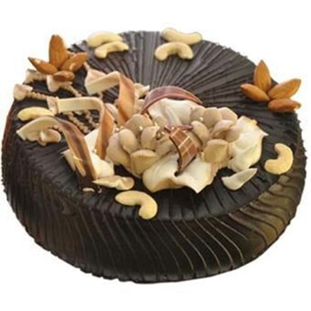Dry Fruits Chocolate Cake
