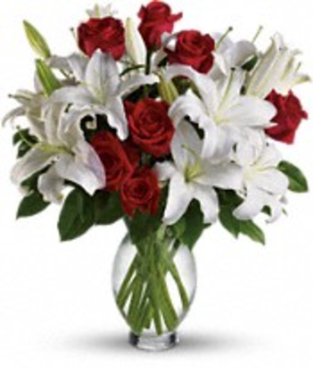 Rose & Lilies Flower vase