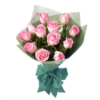 Splendid Pink Rose Bouquet