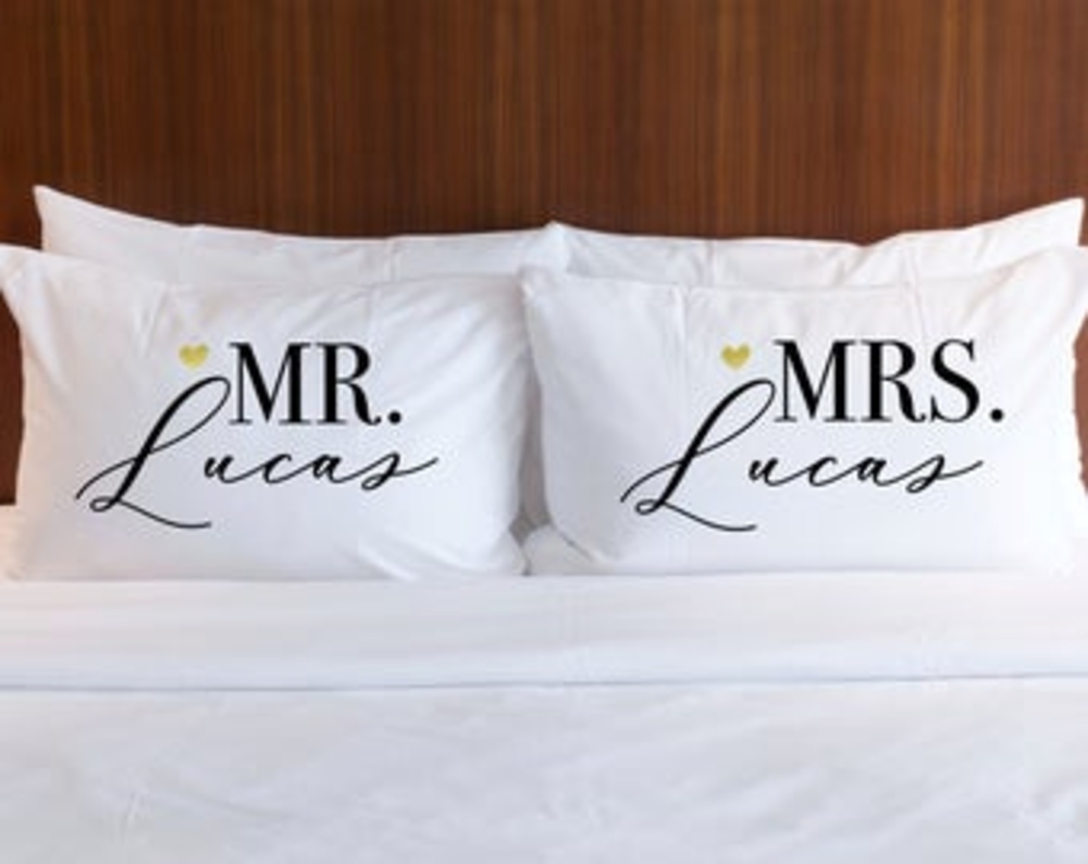 Lovely Husband And Wife Pillow