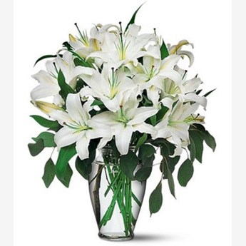 10 Lilies Flower Vase