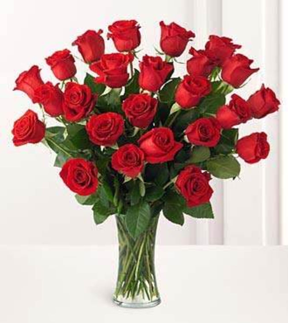 25 Red Rose Hand Bouquet