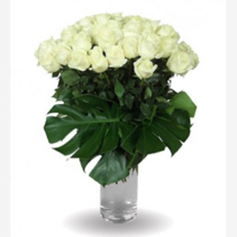 Rich White Rose Bouquet