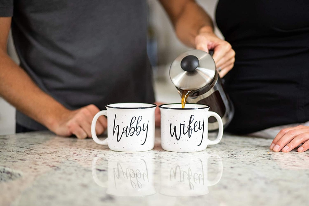 White Wife And Hubby Mug