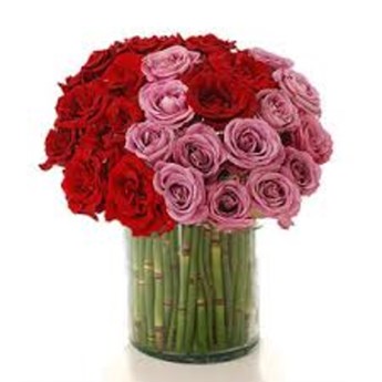 30 Mixed Flowers Vase