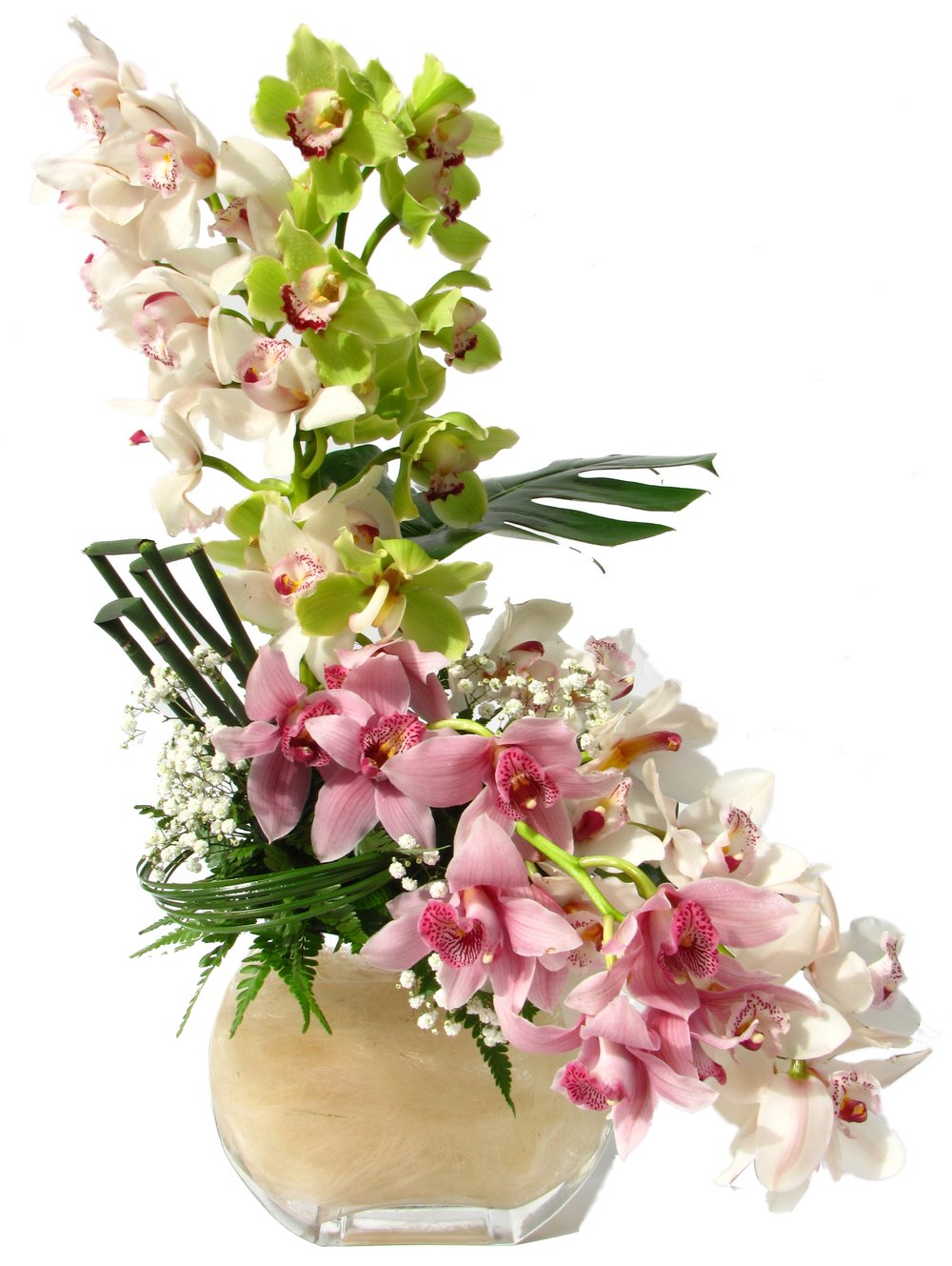 Mixed Orchid Flower Arrangement