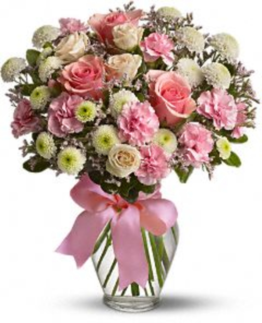 Pink White Mixed Flowers
