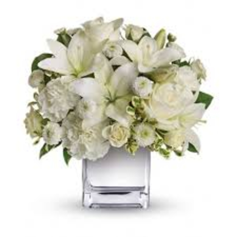 Mixed White Rose Bouquet