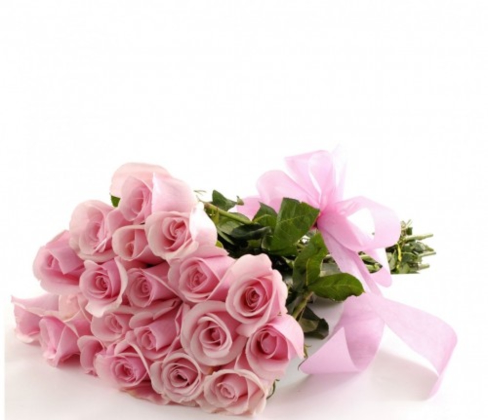 20 Pink Roses Hand Bouquet