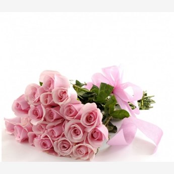 20 Pink Roses Hand Bouquet