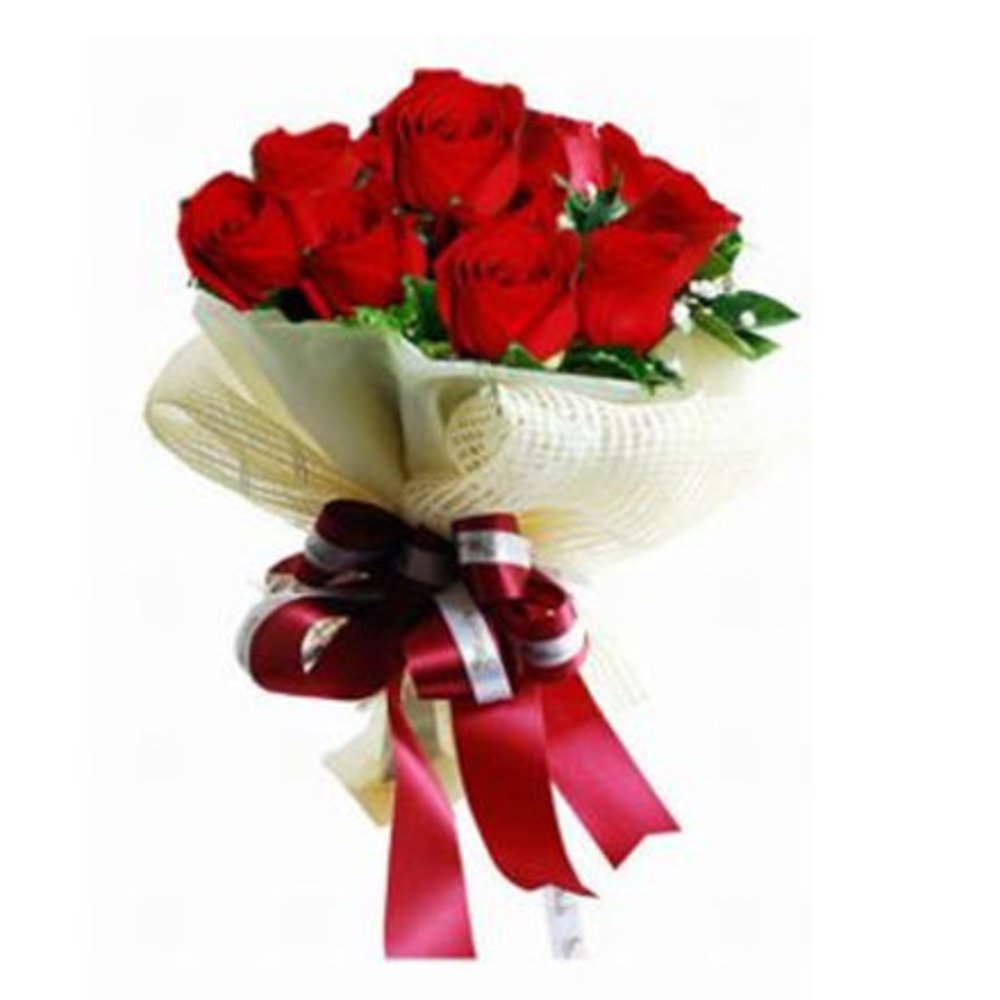 12 Roses Hand Bouquet With Love