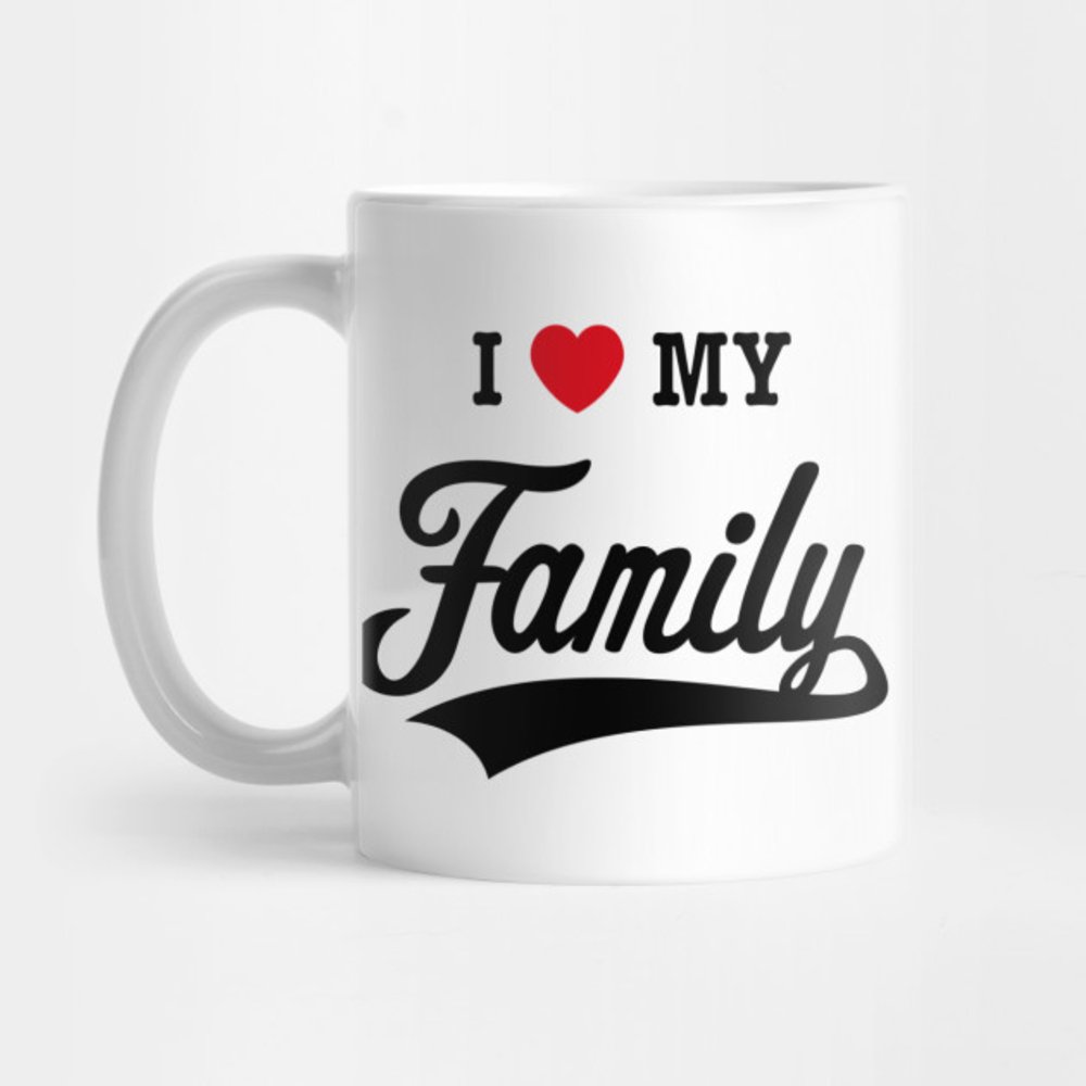White Lovely Family Mug