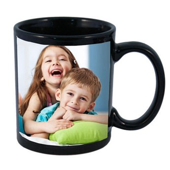 Personalized Black Sibling Mug 